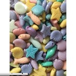 Ocean animals Shell Seashell,Plastic Beads Crafts Assorted Pastel Color For Kids DIY  B06Y6NMLG4